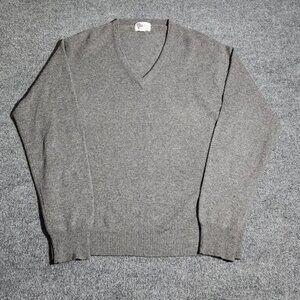 Neil Norman Vintage Men's Cashmere V-neck Sweater in size Large